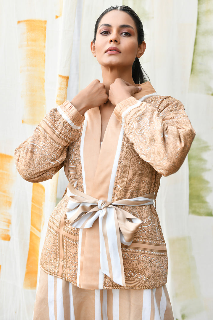 Isabel Tie-up Jacket -Durbar