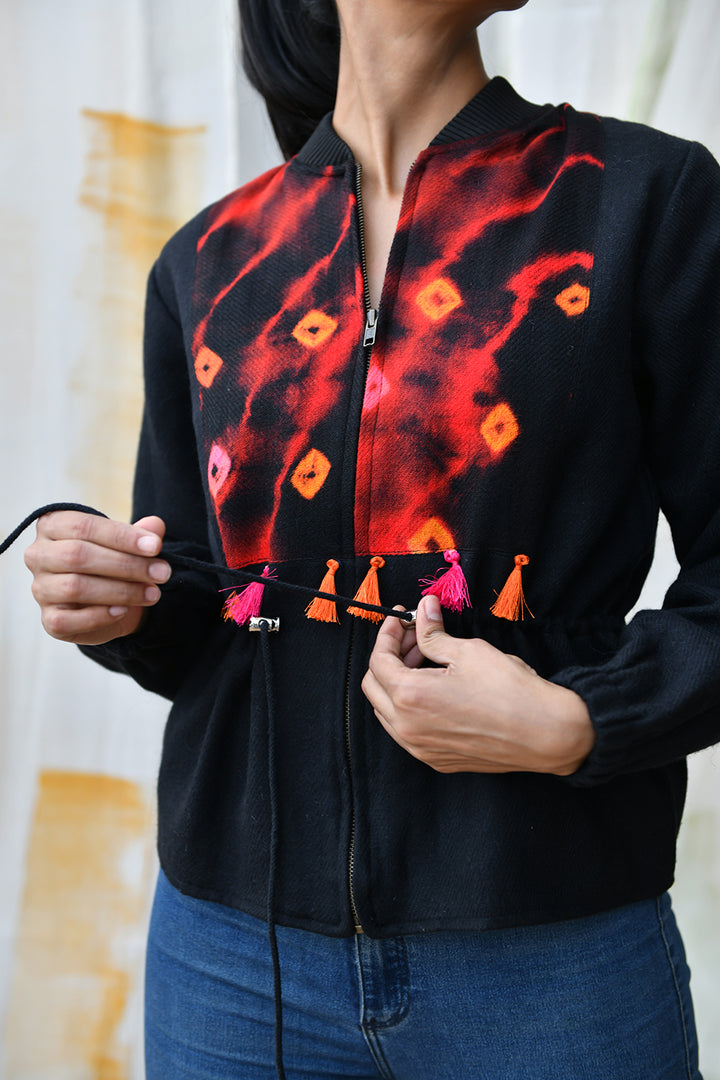 Ema- Tie-Dye Wollen Jacket