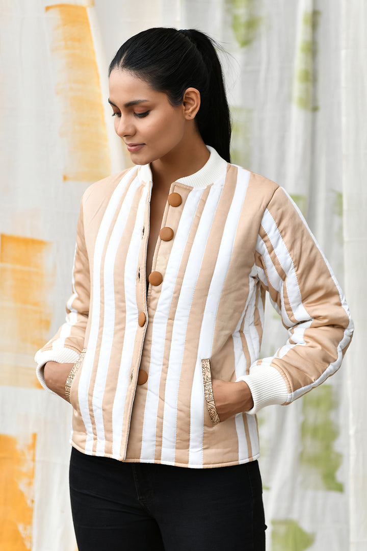 Saira-Button Down Jacket