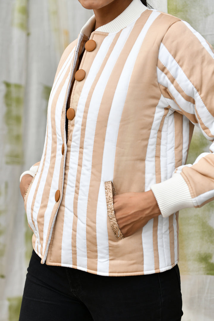 Saira-Button Down Jacket