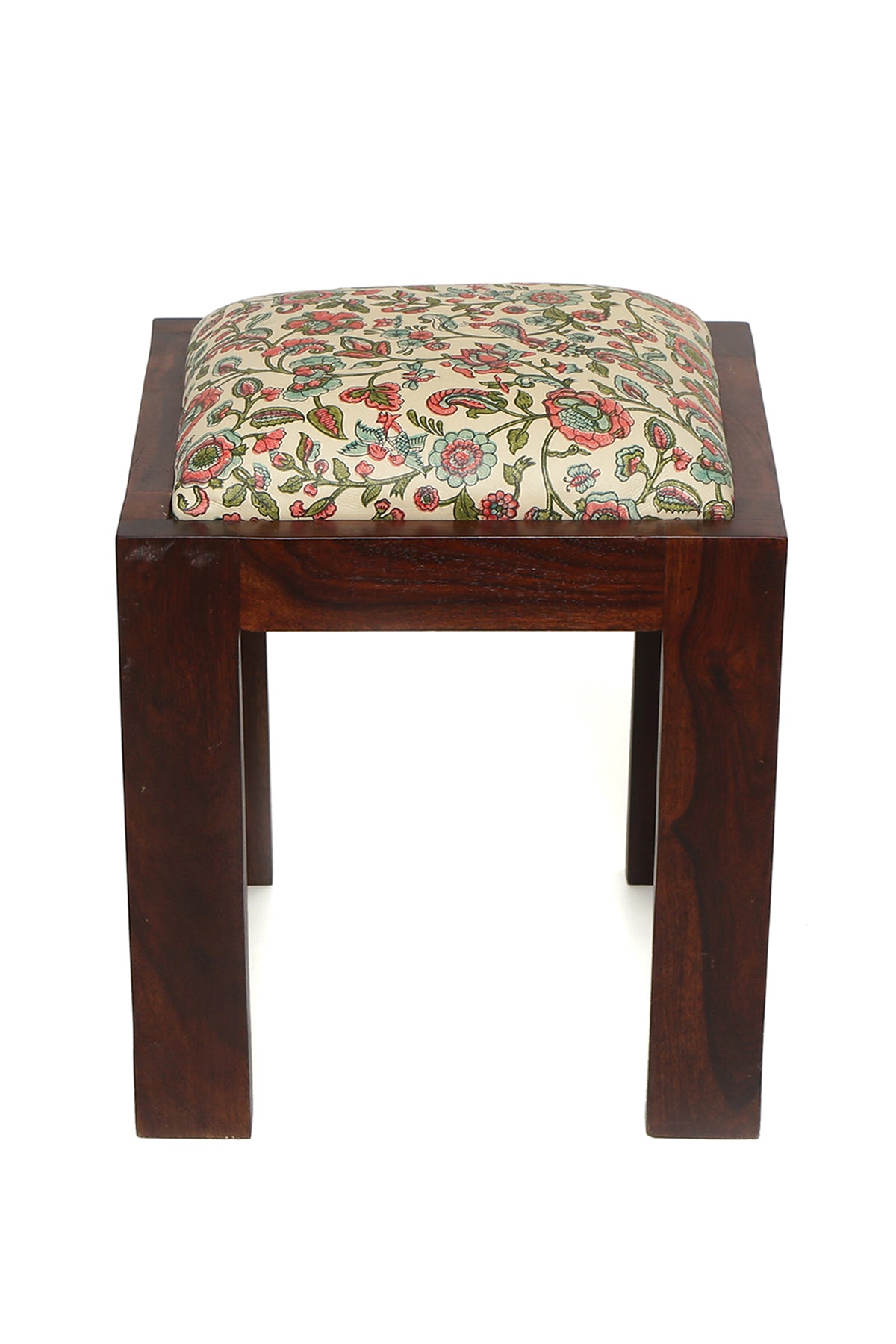 Westend Garden - Leather Side Stool - October Jaipur