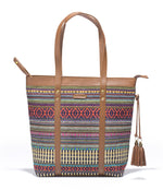Load image into Gallery viewer, Shoppers Bag- Red Durrie - October Jaipur
