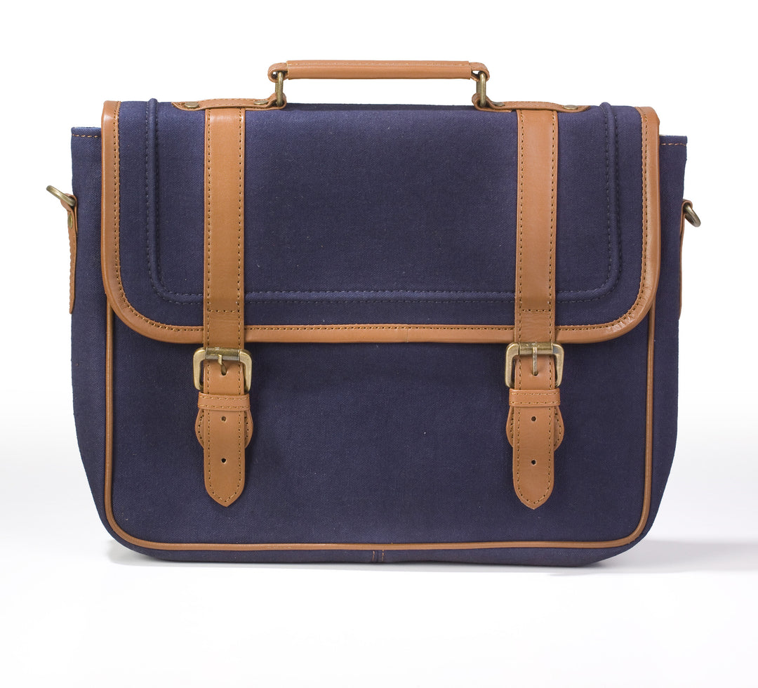 Laptop Briefcase- Indigo - October Jaipur