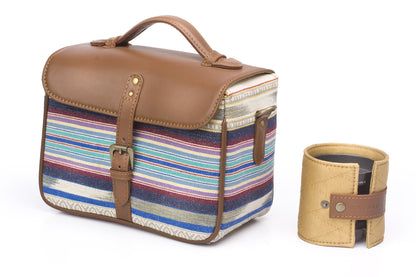 Camera Bag- Stripe Durrie - October Jaipur