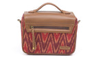 Load image into Gallery viewer, Camera Bag- Red Ikat Durrie - October Jaipur