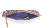 Load image into Gallery viewer, Woven Clutch - Grey Ikat - October Jaipur
