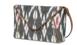 Load image into Gallery viewer, Envelope Clutch-Grey Ikat - October Jaipur
