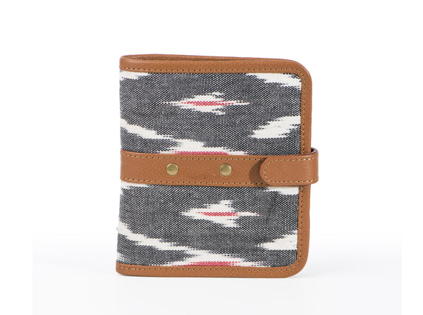 Wallet - Grey Ikat - October Jaipur