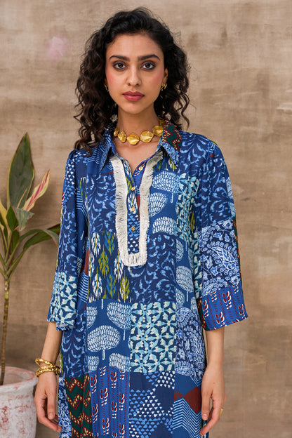 MAYA INDIE KURTA SET-PATCHWORK