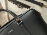 Load image into Gallery viewer, Black Leather briefcase
