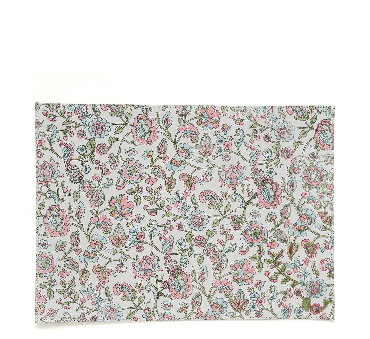 Mat - Block Print Floral - October Jaipur