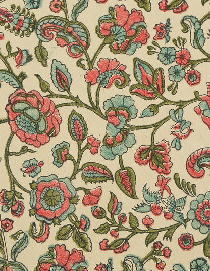 Mat - Block Print Floral - October Jaipur