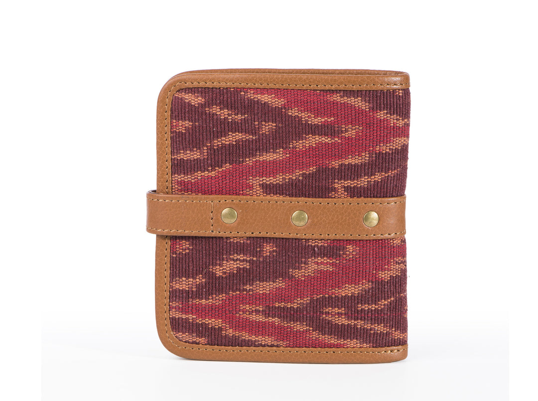 Wallet - Red Ikat - October Jaipur