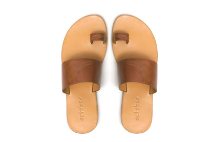 Vanshika Slippers- Tan - October Jaipur