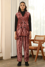 Load image into Gallery viewer, Crystal- Velvet Blazer Set
