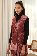 Load image into Gallery viewer, SERENA-VELVET BLAZER SET
