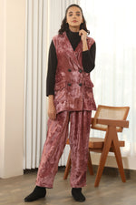 Load image into Gallery viewer, Crystal- Velvet Blazer Set
