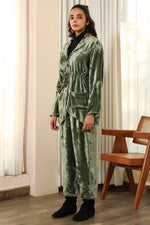 Load image into Gallery viewer, SERENA-VELVET JACKET SET
