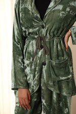 Load image into Gallery viewer, SERENA-VELVET JACKET SET
