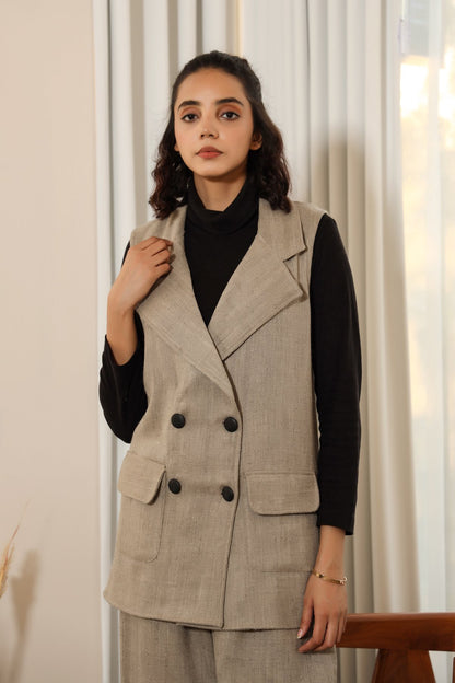 Stacy-Woollen Jacket Grey