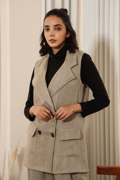 Stacy-Woollen Jacket Grey