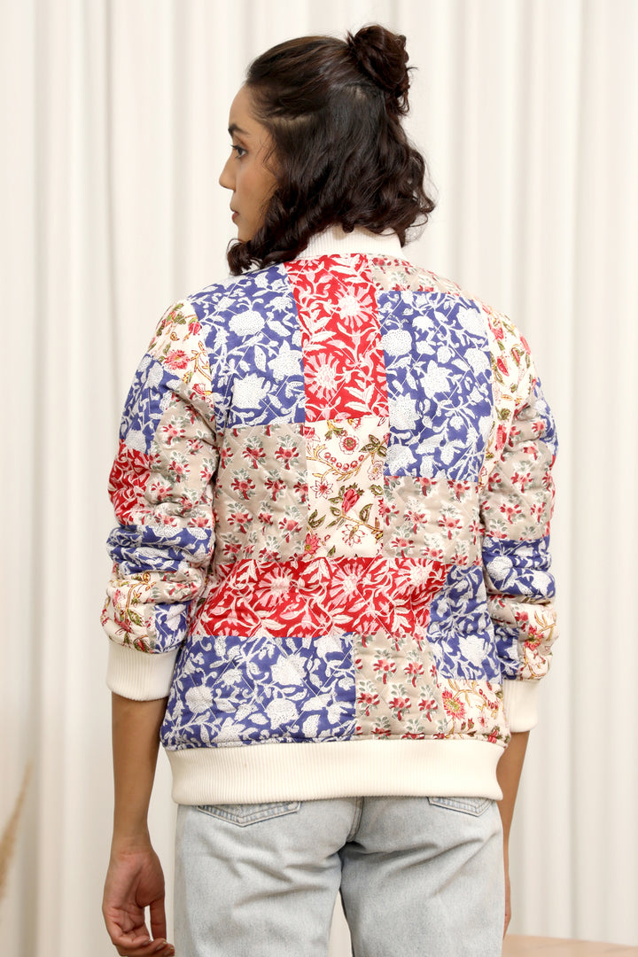 Pink City- Quilted Bomber Jacket