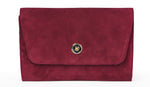 Load image into Gallery viewer, Suede Clutch- Maroon - October Jaipur