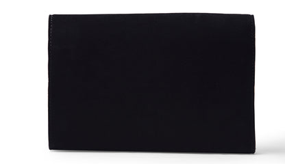 Suede clutch- Black - October Jaipur