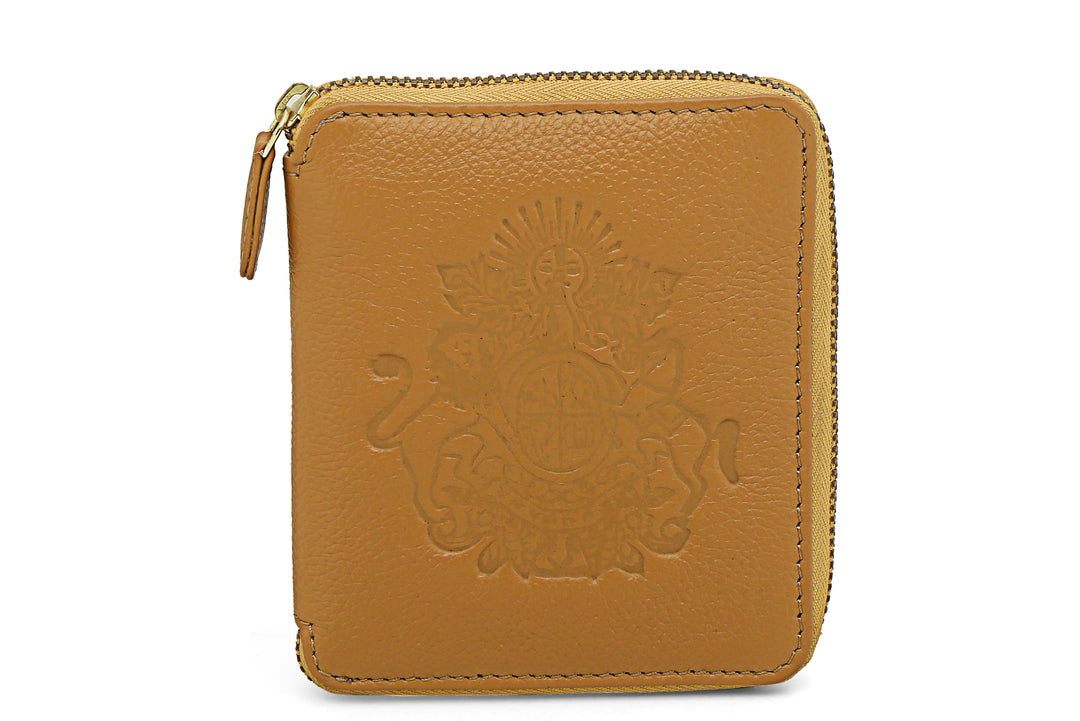 Royal Crest- Mini Wallet Camel - October Jaipur