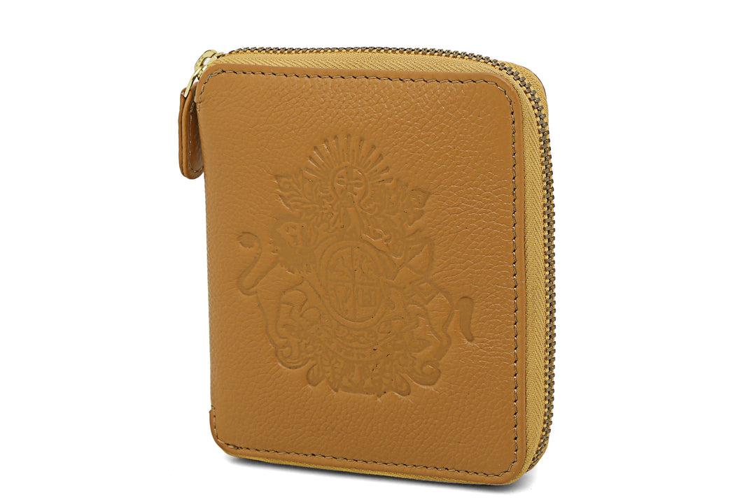 Royal Crest- Mini Wallet Camel - October Jaipur