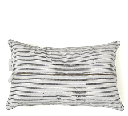 Westend Garden- Lumbar Pillow White - October Jaipur