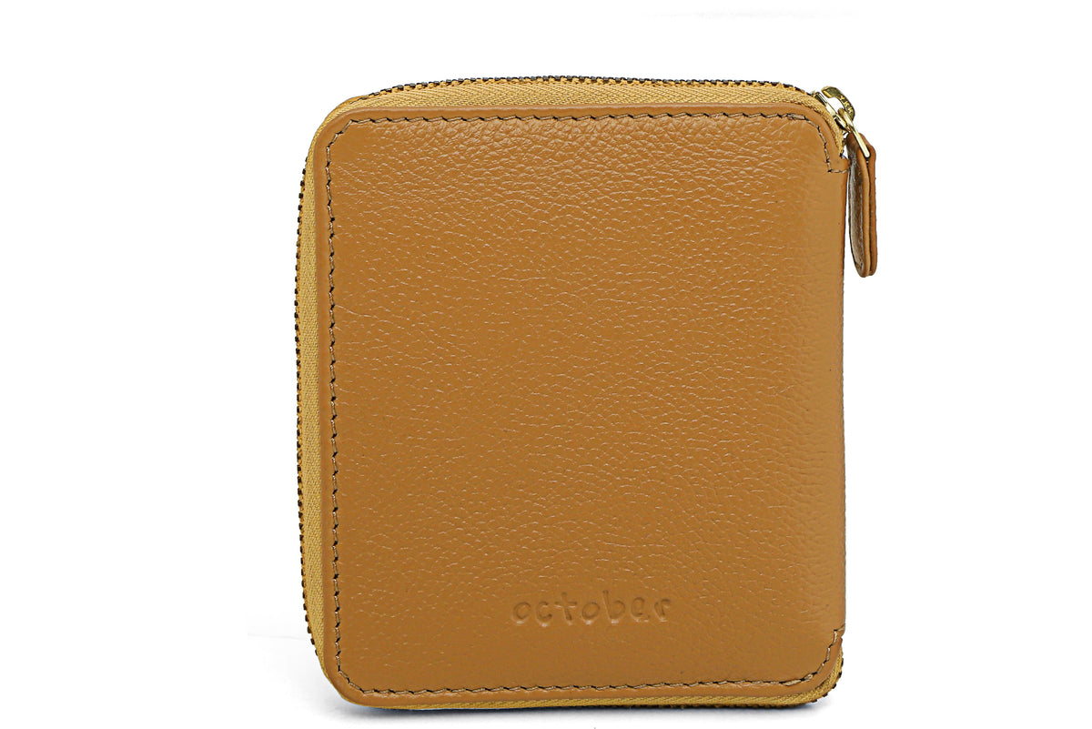 Royal Crest- Mini Wallet Camel - October Jaipur