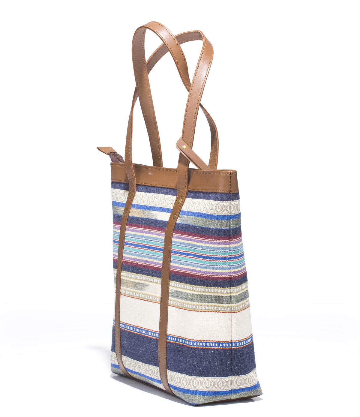 Shoppers Bag - Blue white - October Jaipur