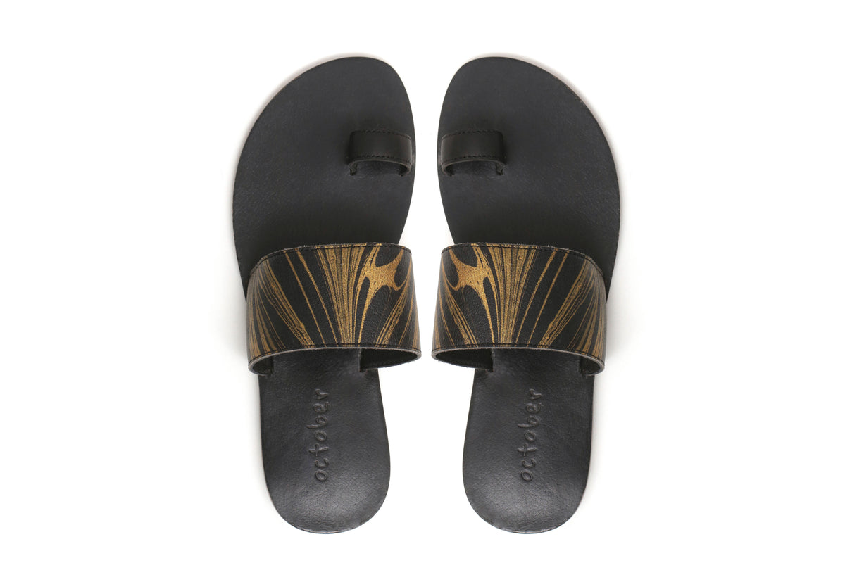 Vanshika Slippers- Black - October Jaipur