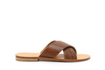 Load image into Gallery viewer, Criss Cross Slipper- Tan - October Jaipur