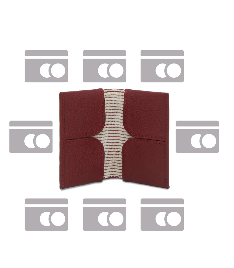 Meteor-Card Wallet Maroon - October Jaipur