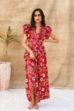 Load image into Gallery viewer, RUFFLE DRESS FLORAL
