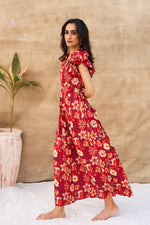 Load image into Gallery viewer, RUFFLE DRESS FLORAL
