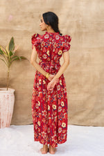 Load image into Gallery viewer, RUFFLE DRESS FLORAL