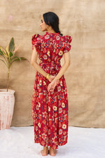 Load image into Gallery viewer, RUFFLE DRESS FLORAL
