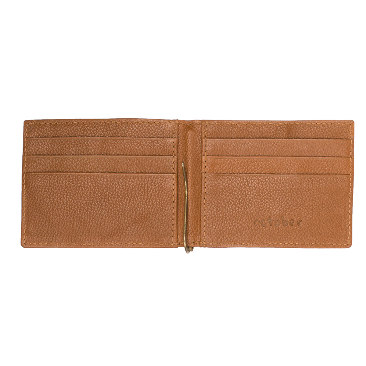 MENS CLIP WALLET- TAN - October Jaipur