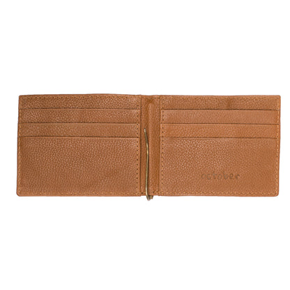 MENS CLIP WALLET- TAN - October Jaipur