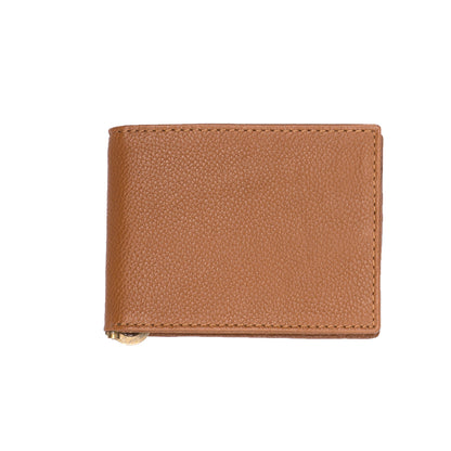 MENS CLIP WALLET- TAN - October Jaipur